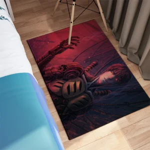 Anime Area Rug Carpet One Punch Man Genos Character