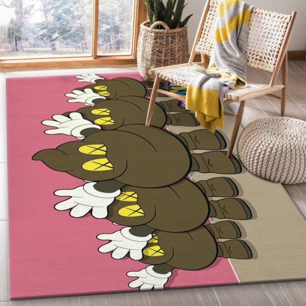 Funny Kaws X Poop Kaws Area Rug – Quirky Home Decor