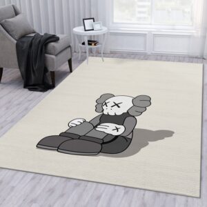 Grey Kaws Sit Down Classic Area Rug – Timeless Home Decor