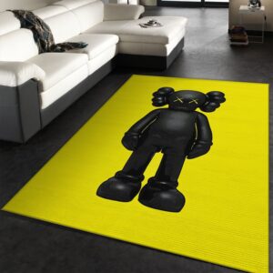 Kaws Black Area Rug – Stylish Home Decor