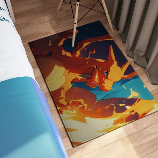 Pokemon Charactor Charizard Anime Area Rug Carpet