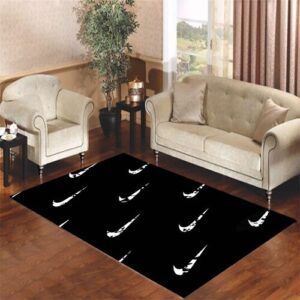 Dark Nike Logo Rug Carpet – Sleek and Stylish Floor Decor