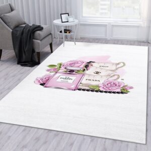 Dior Perfume N5 Area Rug Fashion-Inspired Carpet