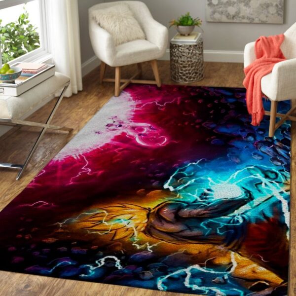 Dragon Ball Z Dgz Area Rug Carpet Vibrant Design Piece