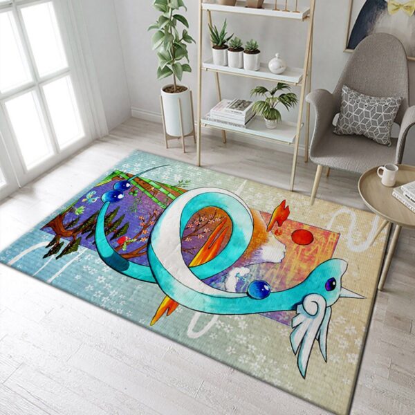 Dratini Pokemon Rug Adorable Home Decor Choice