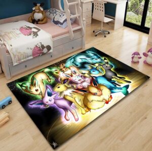 Eevee and Mega Pokémon Rug Stylish Home Decor Piece