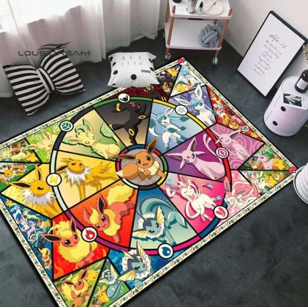 Eevee Evolutions Rug Adorable Eevee Pokemon Decor