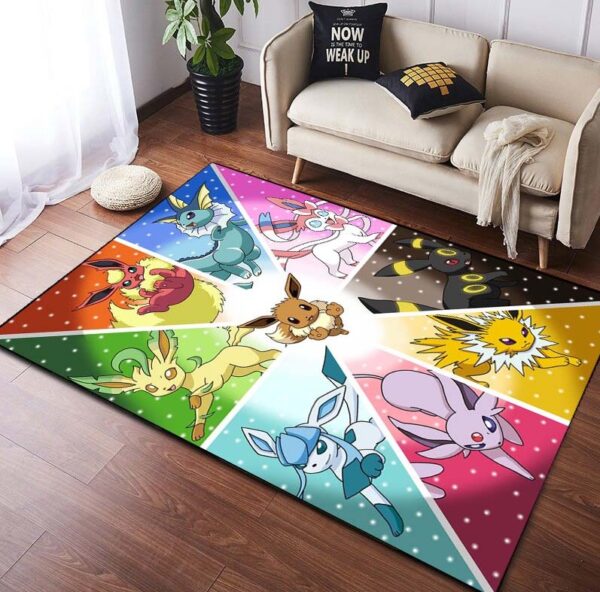 Eevee Gift Rug Cute Pokemon Home Decor Item