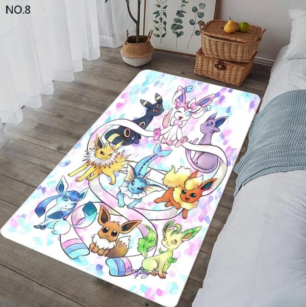 Eevee Pokemon Evolution Rug Stylish Home Decor Piece