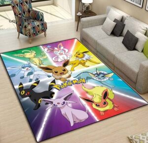 Eevee Pokémon Evolution Rug Perfect Home Decor Accent