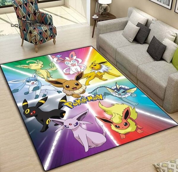 Eevee Pokémon Evolution Rug Perfect Home Decor Accent