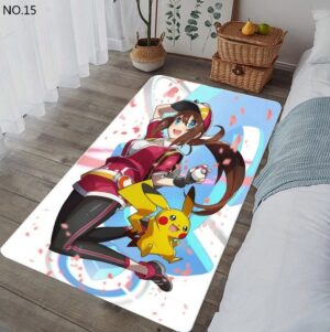 Flanery and Pikachu Rug Unique Pokemon Home Accent