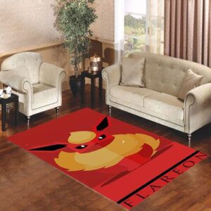 Flareon Pokemon Rug Stylish Home Decor for Fans