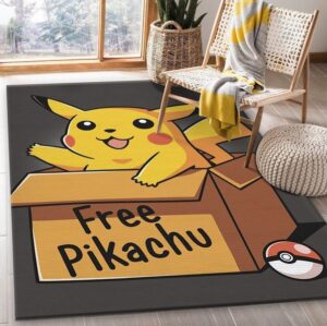 Free Pikachu Pokemon Rug Adorable Home Accent Piece