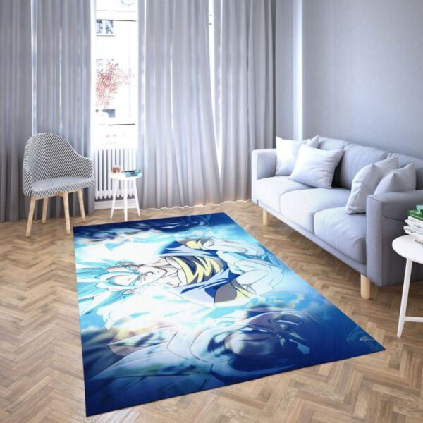 Goku Blue Area Rug Carpet Perfect Decor Piece