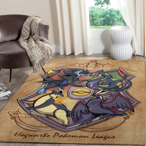 Hogwarts Pokemon League Rug Magical Home Accent