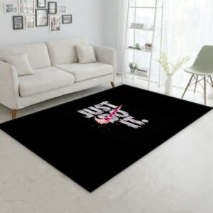 Just Do It Nike Area Rug for Living Room – Bold Interior Style