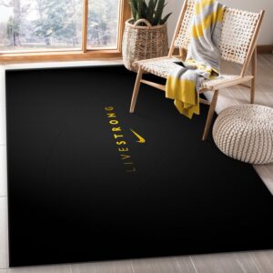 Livestrong Nike Logo Rug Carpet – Sporty and Motivational Decor