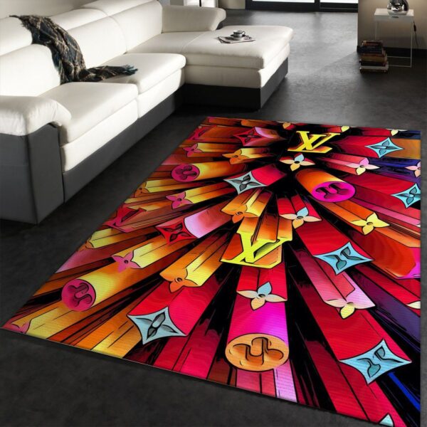 Louis Vuitton Area Rug for Living Room Elegant Floor Decor