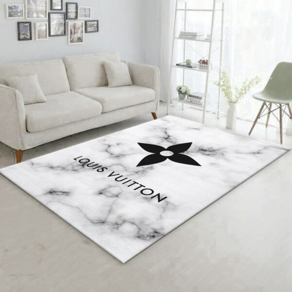 Louis Vuitton Stone Background Area Rug Chic Floor Decor