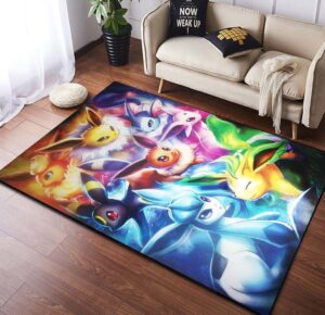 Lovely Eevee Evolve Pokemon Rug Perfect Home Decor Accent