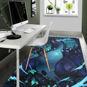 Mega Charizard Art Rug Eye-Catching Home Decor Piece