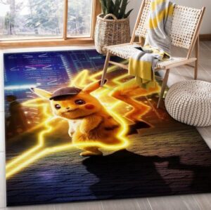 Pikachu Anime Pokemon Rug Stylish Room Decoration