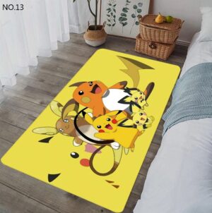 Pikachu Evolution Rug Fun Pokemon Home Decor Item