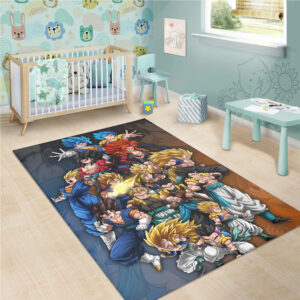 Power of Son Goku & Cadic Vegeta Area Rug Home Decor