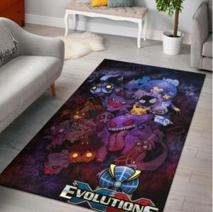 Scary Pokémon Evolution Halloween Rug Cosplay Decor