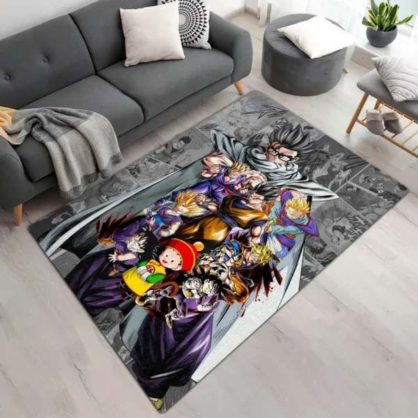 Son Gohan All Forms Dragon Ball Rug Trendy Room Accent