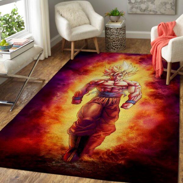 Son Goku Area Rug Carpet Perfect for Any Space