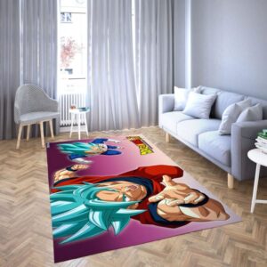 Son Goku Area Rug Vibrant Decor for Any Room