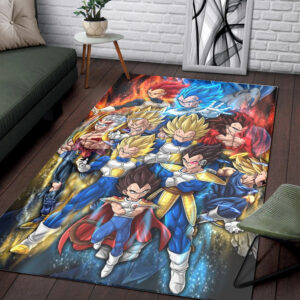 The Evolution of Vegeta II Dragon Ball Z Rug Living Room