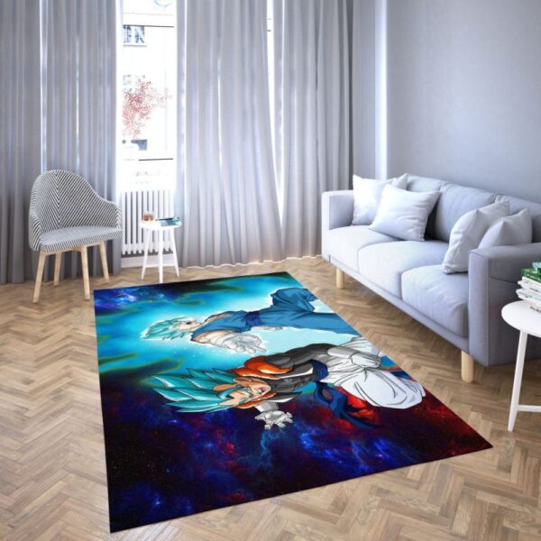 Vegito Blue Area Rug Carpet for Living Room Decor