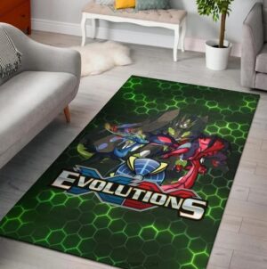 XY Evolution Electronic Background Rug Pokémon Style