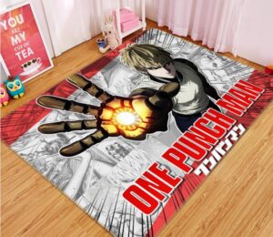 Genos One Punch Man Rug Stylish Addition to Any Room