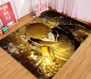 Hot Genos One Punch Man Anime Rug Vibrant Floor Decor