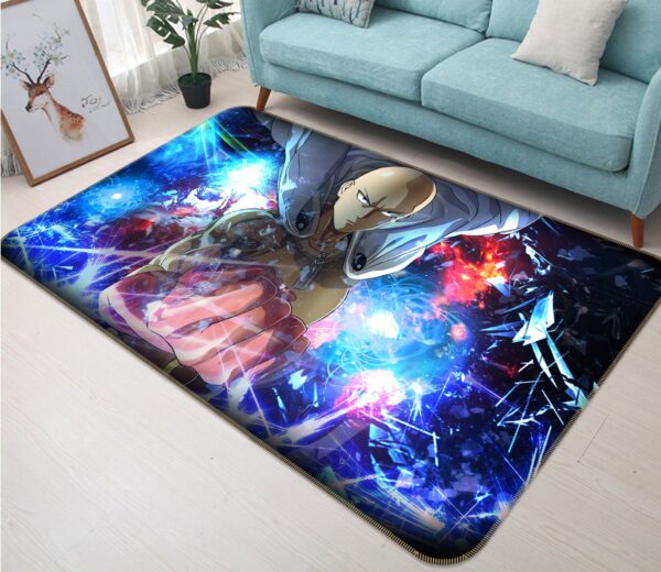 One Punch Man Cool Saitama Rug Fun Anime Decor