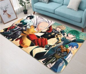 Team One Punch Man Anime Rug Great for Fans’ Spaces