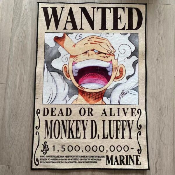 Wanted Gear 5 One Piece Shape Anime Rug Stylish Decor