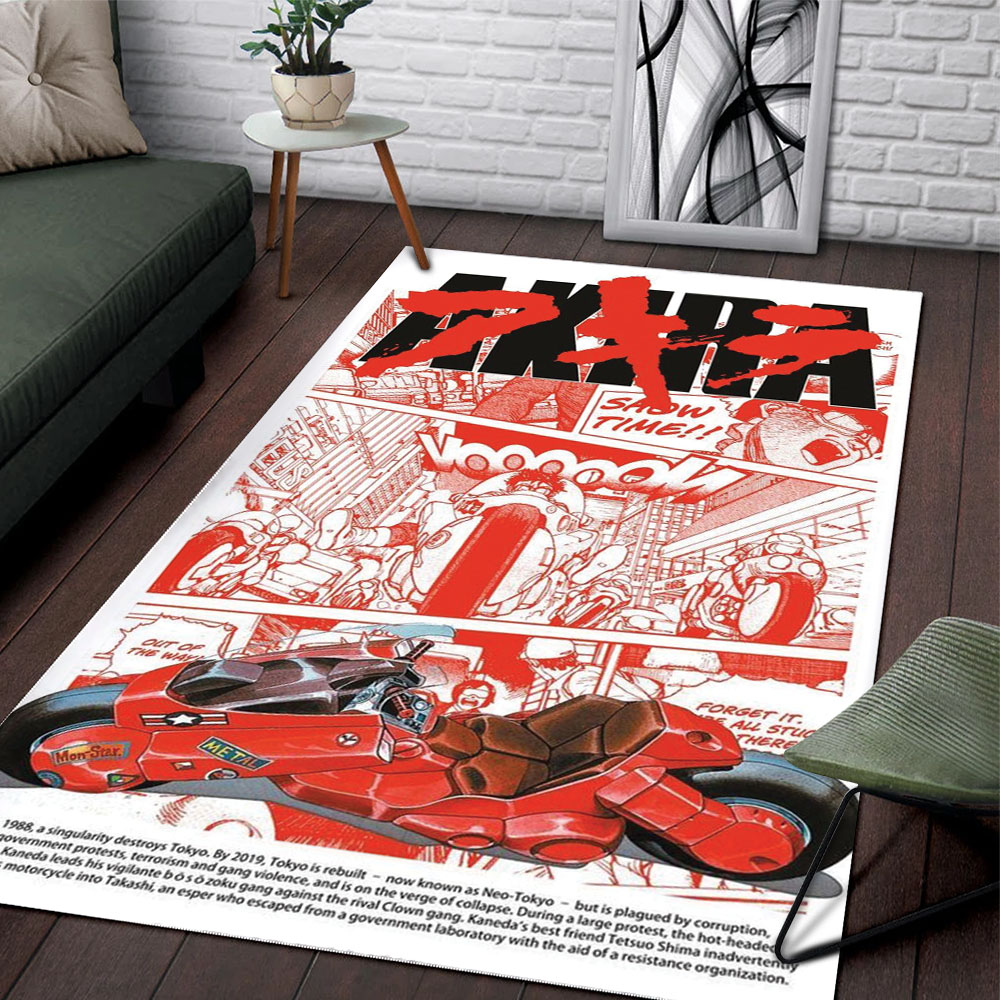 Anime Area Rug Akira – Explosive Speed and Rebellion in Neo-Tokyo