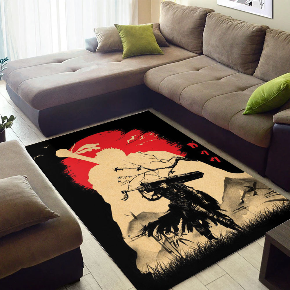 Berserk Japan Anime Area Rug Perfect Decor for Modern Living Rooms